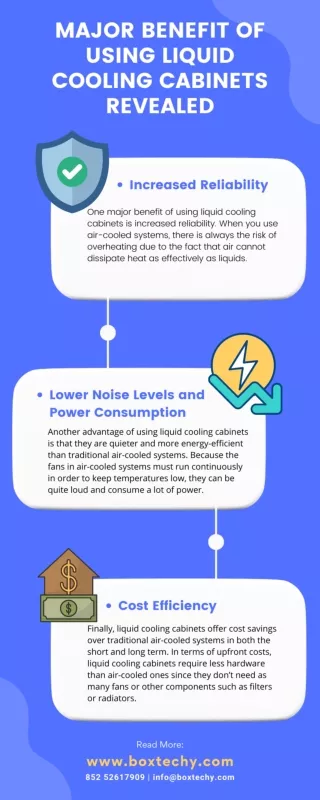 Major Benefit of Using Liquid Cooling Cabinets Revealed