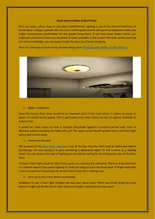 Flush mount Online at Best Prices