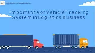 Importance of Vehicle Tracking System in Logistics Business