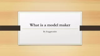 what is a model maker