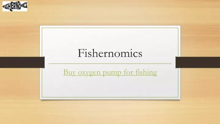 fishernomics