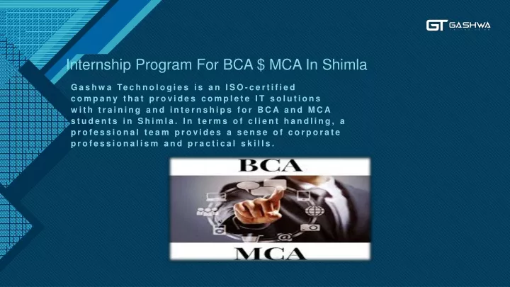 internship program for bca mca in shimla