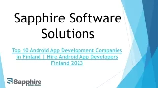 sapphire software solutions