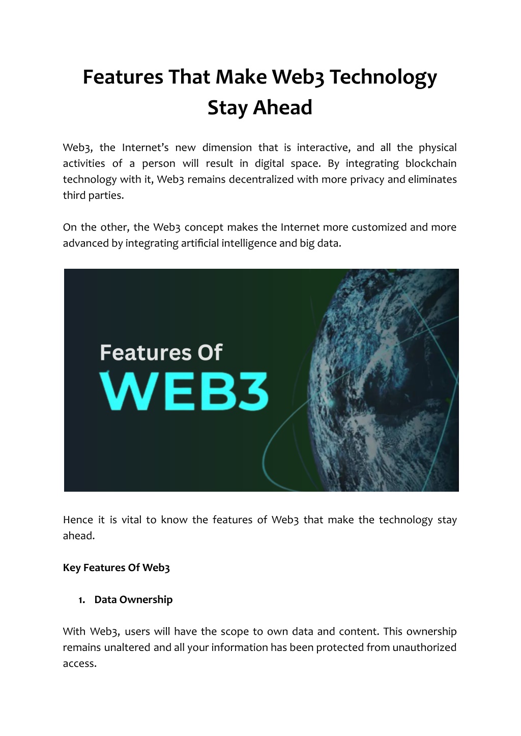 PPT - Features That Make Web3 Technology Stay Ahead PowerPoint ...