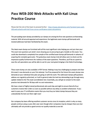 pass web 200 web attacks with kali linux practice