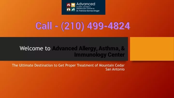 welcome to advanced allergy asthma immunology center