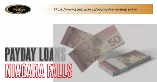 Get The Best Payday Loan Niagara Falls - Speedy Pay