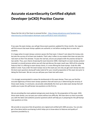 accurate elearnsecurity certified exploit