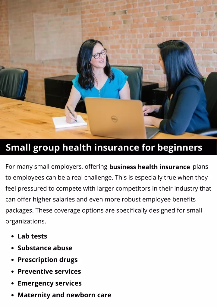 small group health insurance for beginners