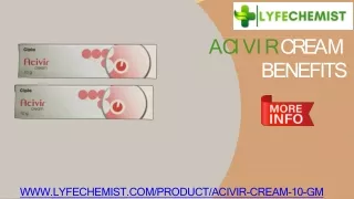Acivir cream uses ande benefits