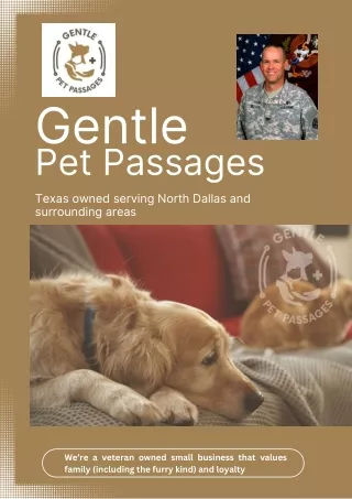 Gentle Pet Passages Dallas