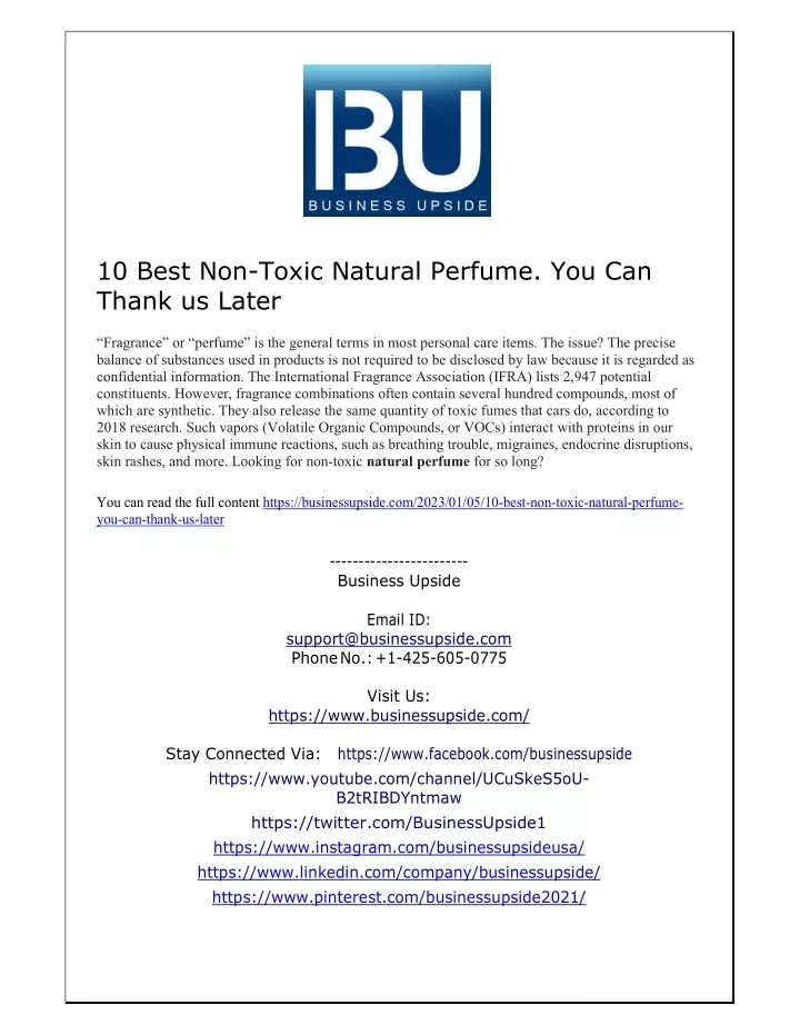 10 best non toxic natural perfume you can thank