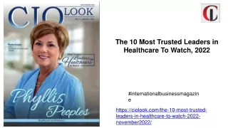 the 10 most trusted leaders in healthcare