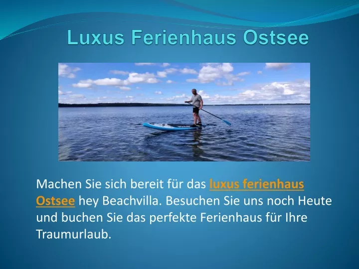 luxus ferienhaus ostsee