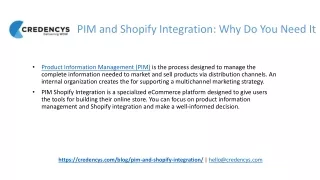 PIM and Shopify Integration Why Do You Need It