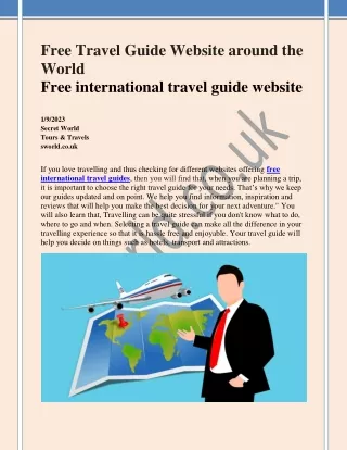 Free Travel Guide Website around the World