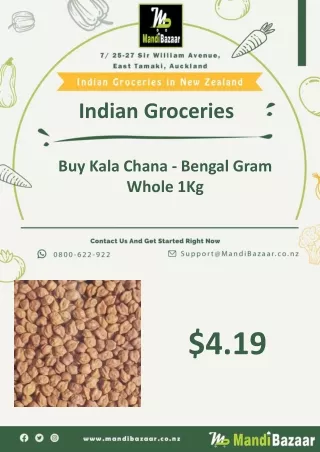 Buy Kala Chana - Bengal Gram Whole 1Kg - Mandi Bazaar