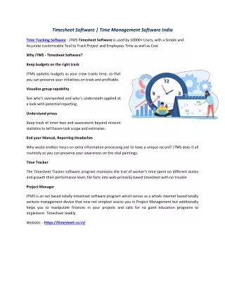 timesheet software time management software india