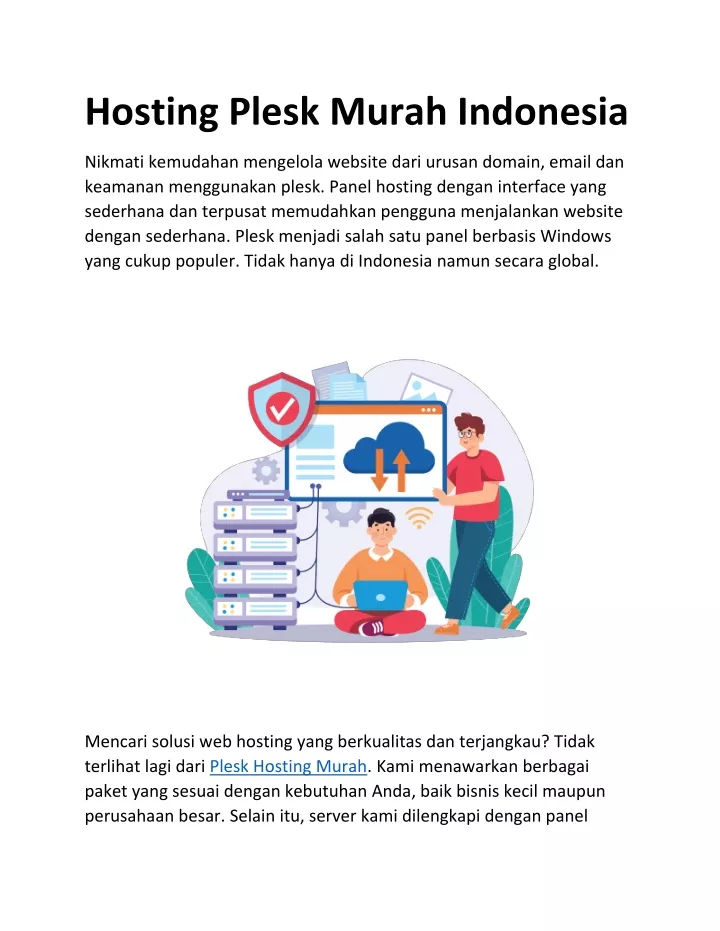 hosting plesk murah indonesia