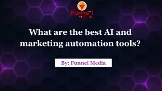 What are the best AI and marketing automation tools?
