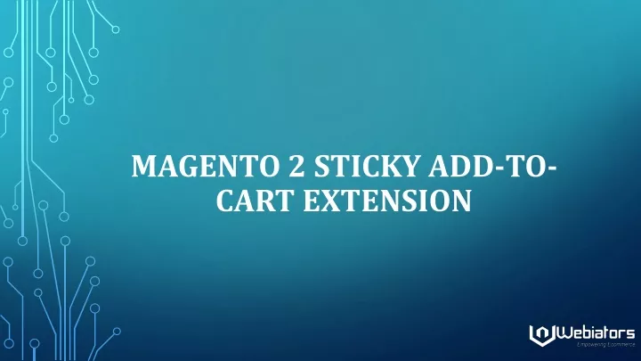 magento 2 sticky add to cart extension