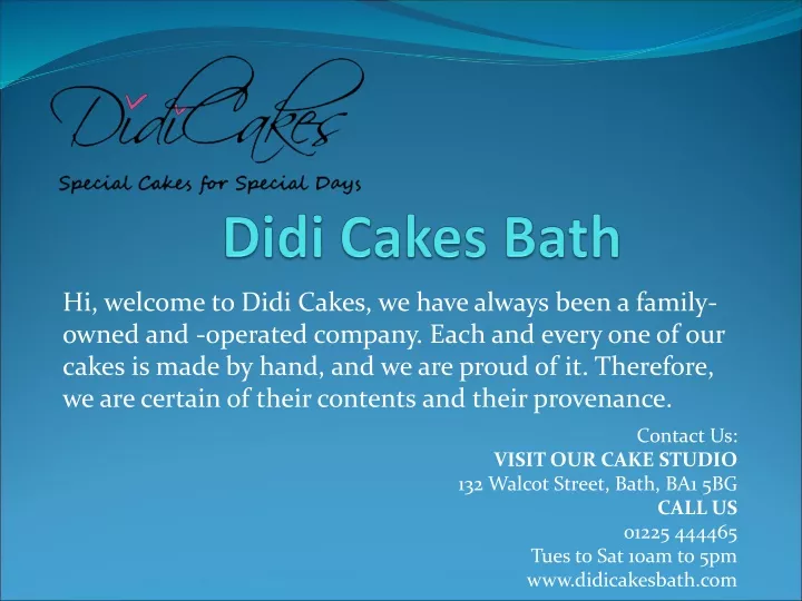 didi cakes bath