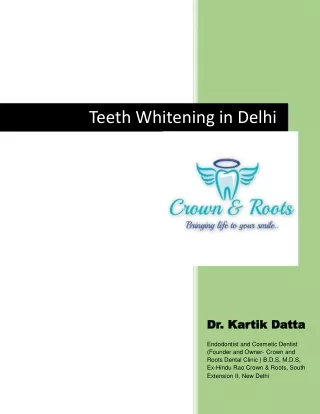 Teeth Whitening in Delhi