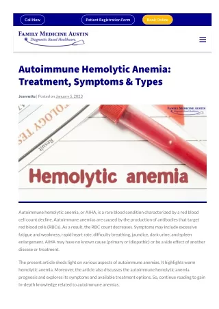 Autoimmune-hemolytic-anemia-treatment-