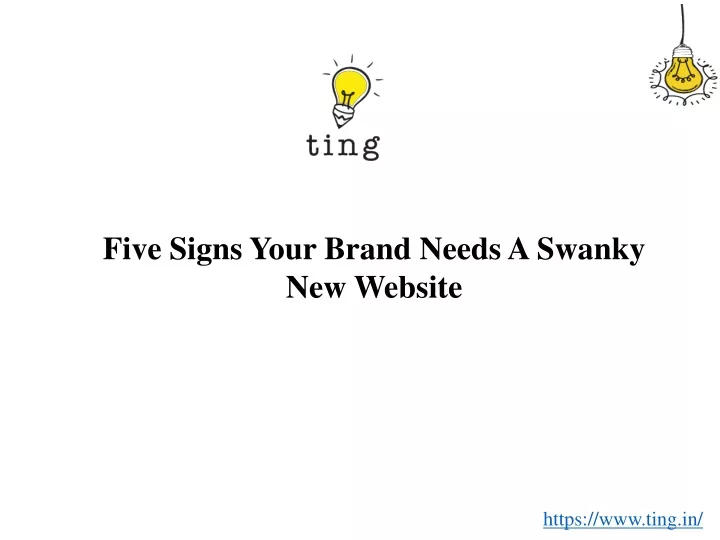 five signs your brand needs a swanky new website