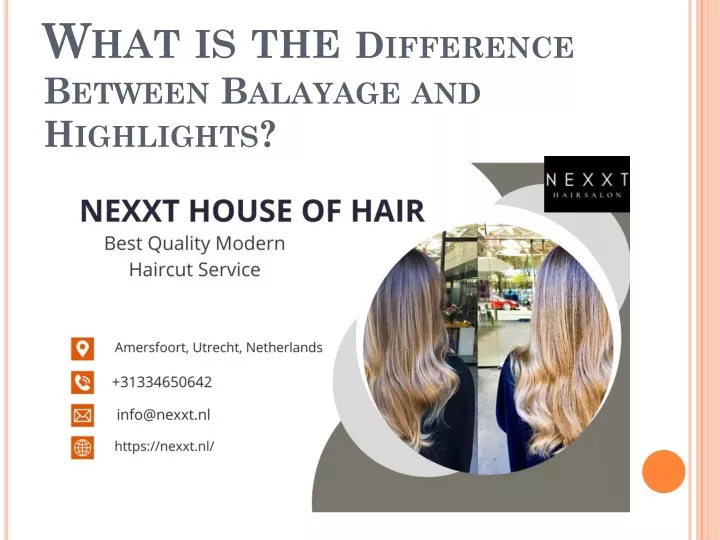 what is the difference between balayage and highlights