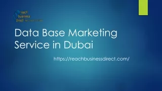 data base m arketing s ervice i n dubai https reachbusinessdirect com