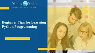 Beginner Tips for Learning Python Programming