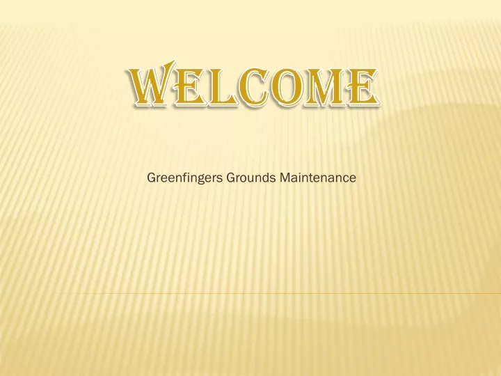 greenfingers grounds maintenance