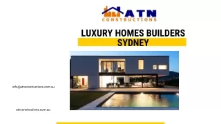 Luxury Homes Builders Sydney