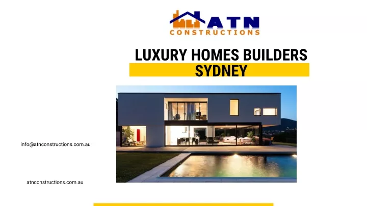 luxury homes builders sydney