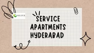 Service Apartments Hyderabad