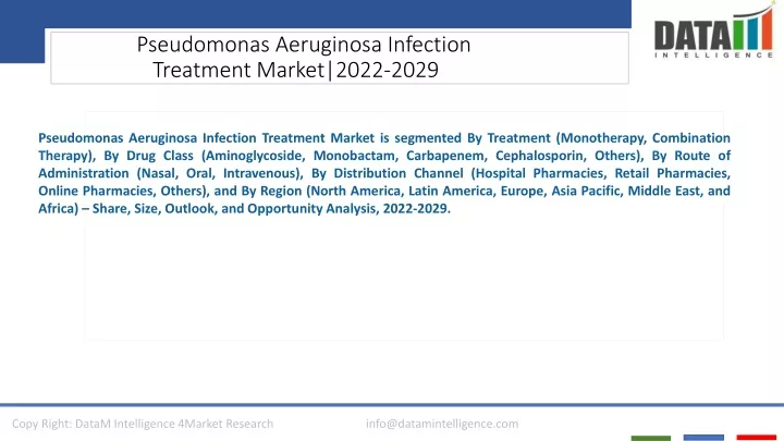 pseudomonas aeruginosa infection treatment market