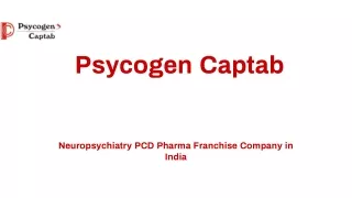 Psycogen Captab Neuro PCD Pharma Franchise Company in India