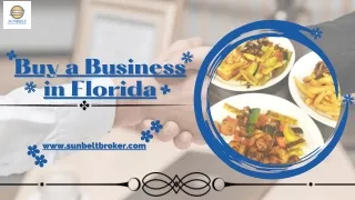 Know The Important Things Before Buy a Business in Florida