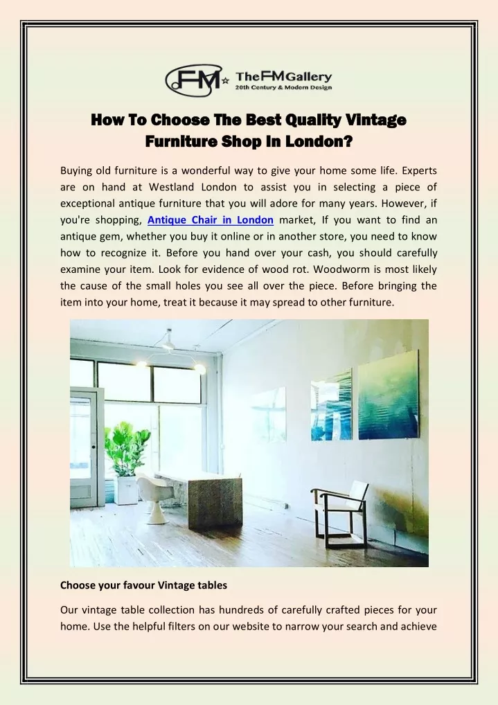 how how to choose the best quality vintage