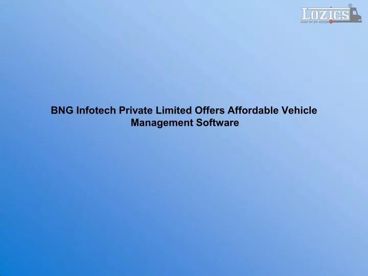 bng infotech private limited offers affordable