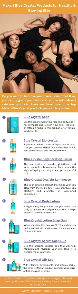Makari Blue Crystal Products for Healthy and Glowing Skin