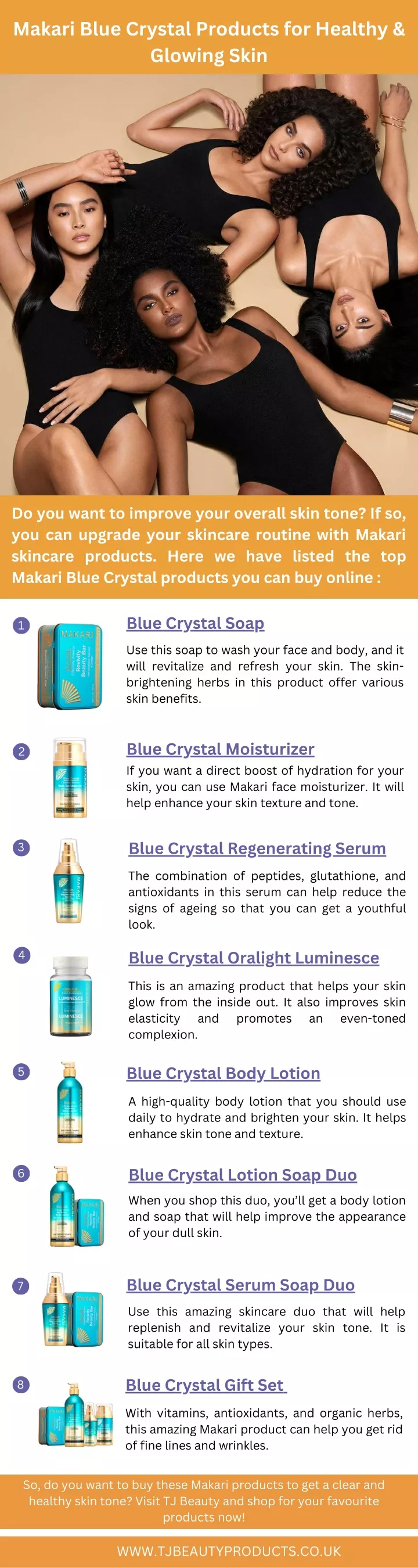 makari blue crystal products for healthy glowing