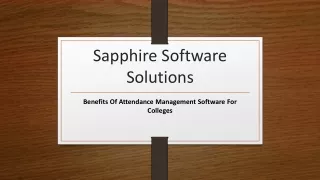 sapphire software solutions
