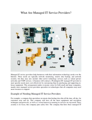 what are managed it service providers