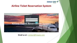 airline ticket reservation system