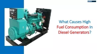 What Causes High Fuel Consumption In Diesel Generators