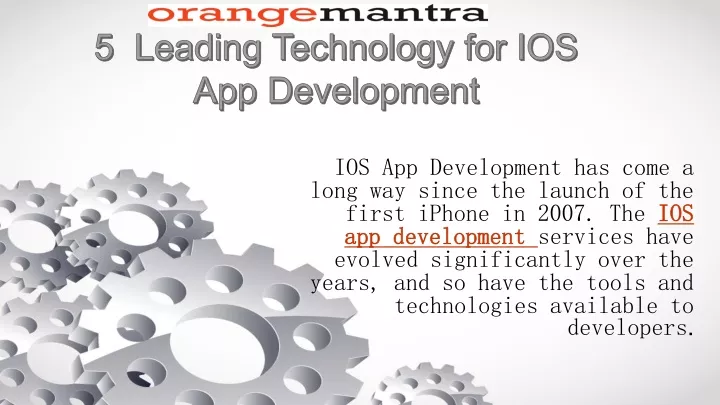 5 leading technology for ios app development