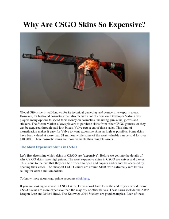 PPT Why Are CSGO Skins So Expensive PowerPoint Presentation, free