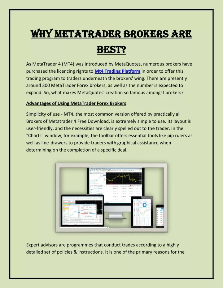 why metatrader brokers are why metatrader brokers